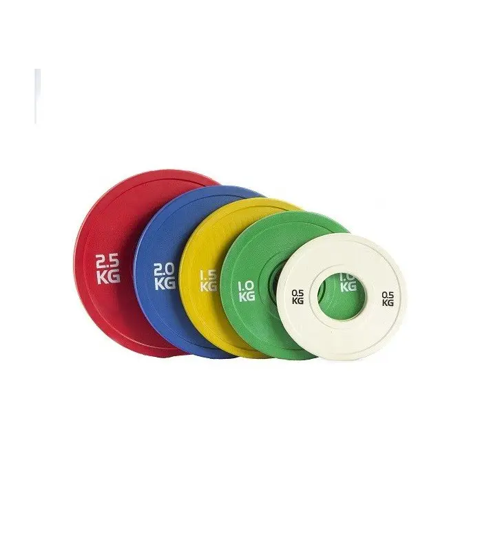 Discos Olímpicos Bumper Colores Fraccional