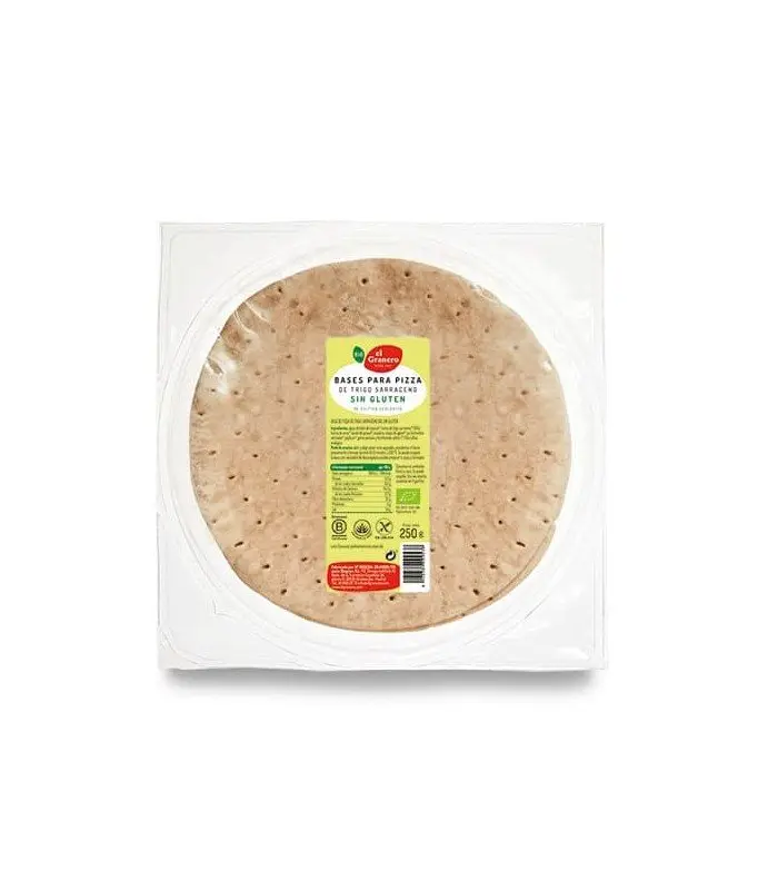 El Granero Bases de Pizza con Trigo Sarraceno sin Gluten Bio