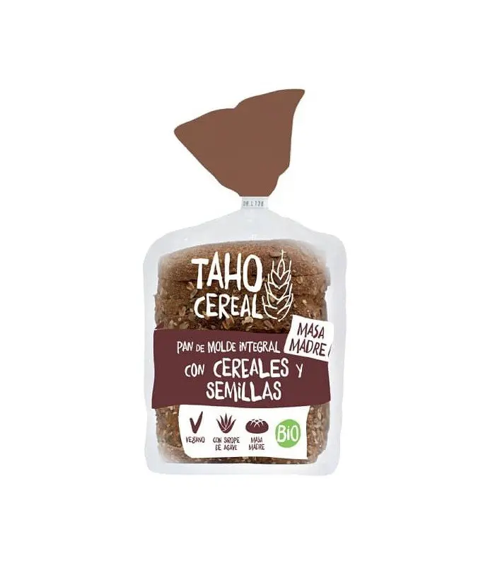 TAHO CEREAL Pan de Molde con Harina Integral con Cereales y Semillas Bio