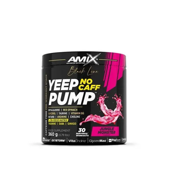 Amix Black Line Yeep Pump No Caff - Pre-Entrenamiento